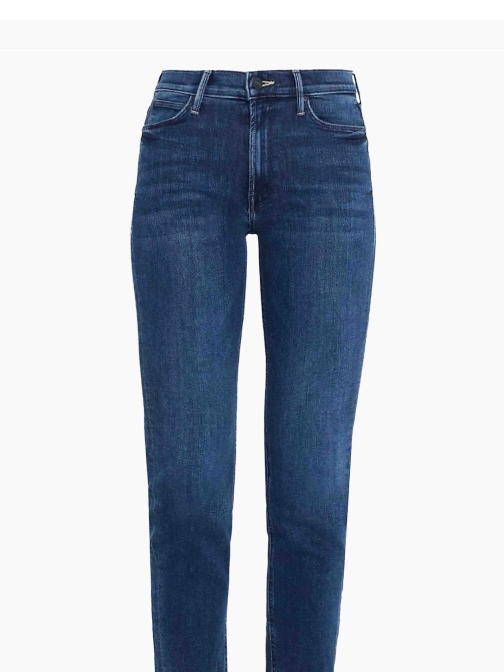 Mother denim mid rise dazzler ankle fray size 31